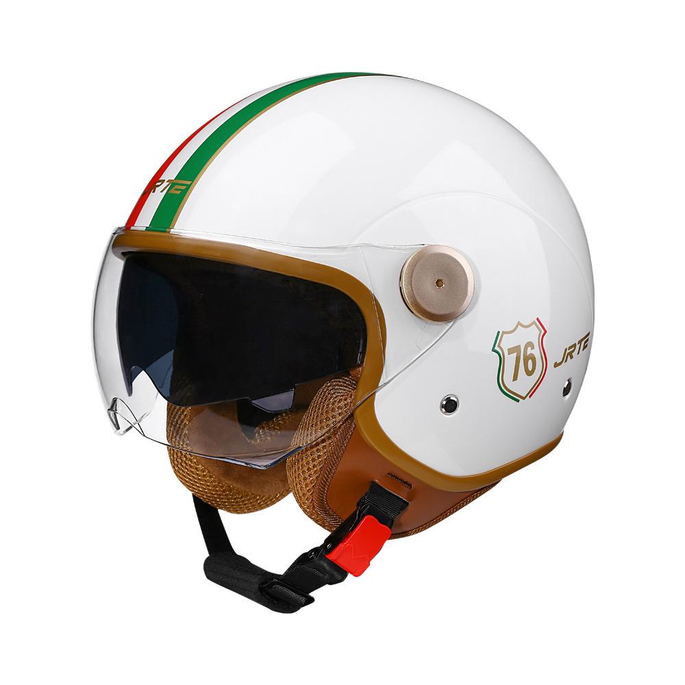 All-season Electric Vehicle Helmet for Men and Women, Dual-vision Safety Half Helmet