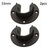 Lever Closet Bracket Hanger Set Stainless Steel Pole