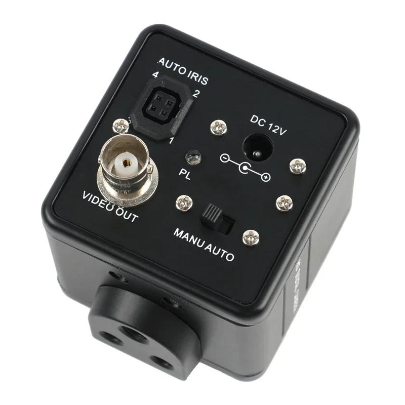 1/3 Inch Sensor 800TVL HD Industrial CCD Camera BNC Digital Video Microscope 130X Zoom High Working Distance C-mount Lens