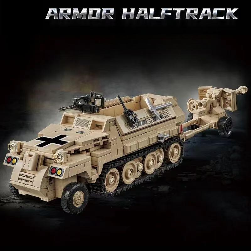 Military WW2 MOC Leopard 2A7 Army Main Battle Tank Soldiers Building Blocks Bricks M1 T90M Tank Kits For Kids Boys Gifts