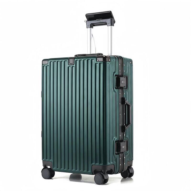 KINGSGEAR Aluminum Frame 24-inch Trolley Suitcase