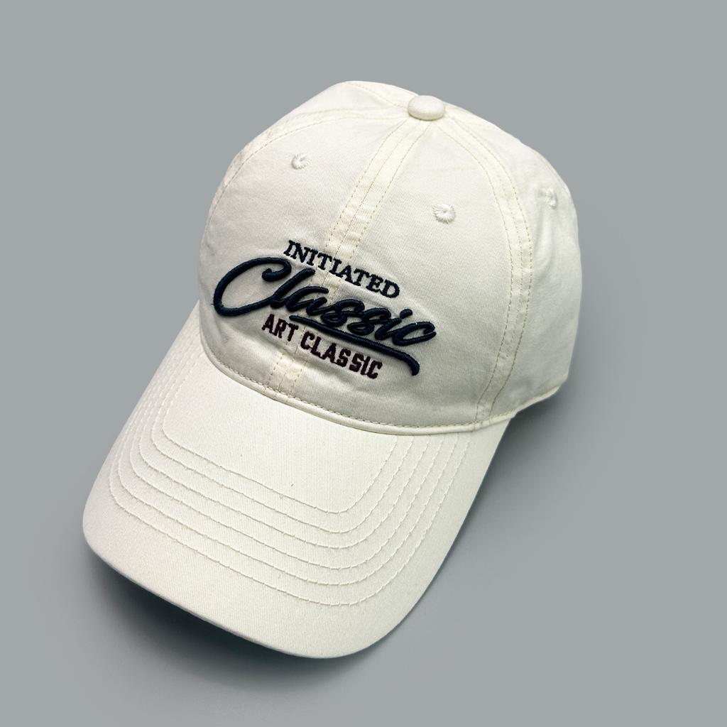 American Retro Embroidery Three-Dimensional Letter Baseball Cap Men'S And Women'S Sunshade Soft Top Casual Cap