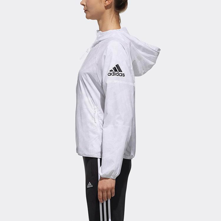 Adidas Running Hooded Woven Jacket Women Jacket White DM5256