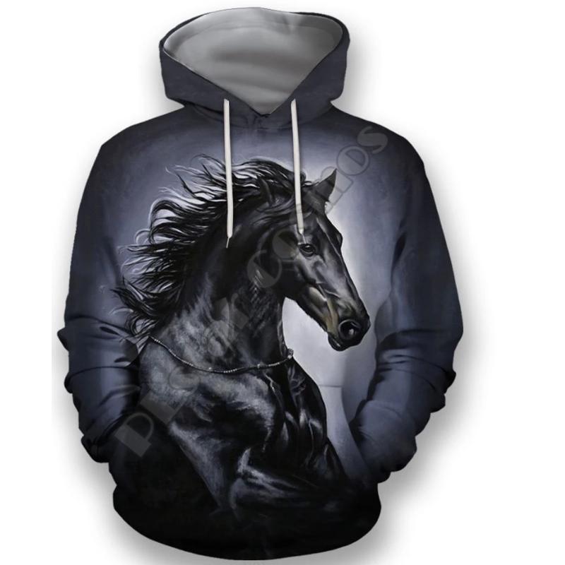 Cosmic Cheval Art Animal Loisirs Harajuku Dessin Animé Vêtements De Sport Pull Impression 3d/sweat À Capuche/veste/mâle/femme