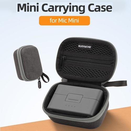 Protective Case for DJI Mic Mini, Protective Cover, Storage Bag, Hard Case for Mic Mini Charging Case and Smartphone Adapter Accessories, with Carabin