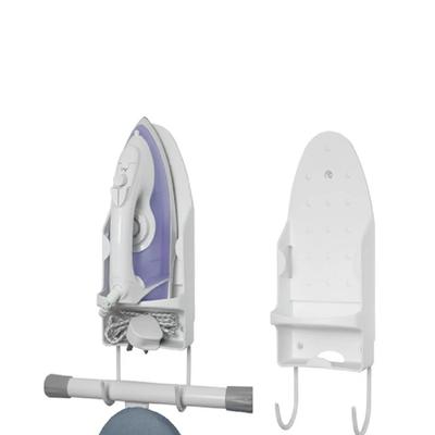 Portable Iron Holder Hotel Household Ironing Board Hanger Black White Wall Mount Iron Storage Rack Home Storage Supplies