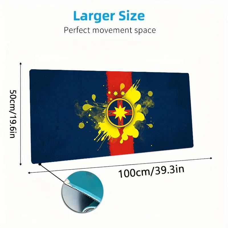 Colorful Splash Logo Large Size Mouse Pad Large Gaming Table Cushion Nonslip Laptop Tablet Big Mousepad Xxl Mat Mini Pc Playmat With Lock Edge