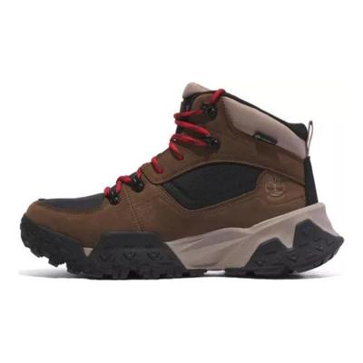 Motion Scramble Lace Up Mid Waterproof Dark Brown Nubuck Men Sneakers TB0A68BZ-W07