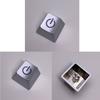  Zinc Alloy Keycap Metal ESC Keycap with Engraved Power Switching Sign For Mechanical Keyboards Customization