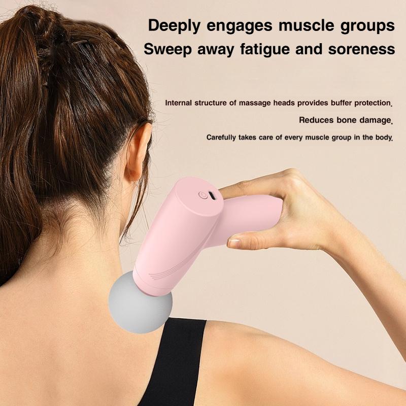 TikTok Viral Pink Mini Massage Gun! Cute Portable Muscle Relaxer for Women,Deep Tissue Pain Relief, Fits in Your Purse,Perfect for Desk,Gym,Travel