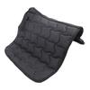 Horse Saddle Pad Breathable Abrasion Proof PU Leather Horse Saddle Cloth Riding Equipment Black