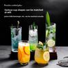 Kreative Hochwertige Glasbecher, Barzubehör Cocktailglas, Fruchtsaft Kaltgetränk Schaumwein Glas, Mojito Weingläser