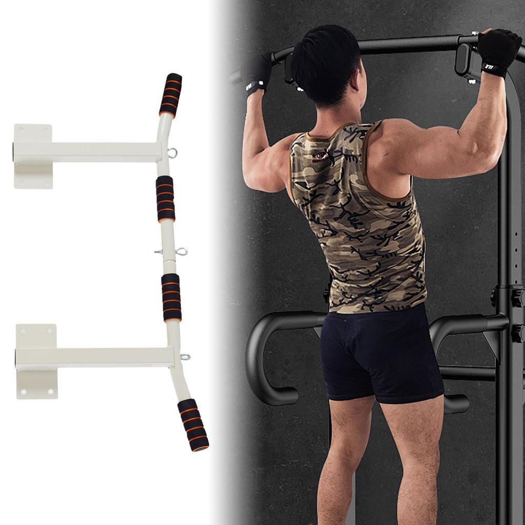 Traction Bar Bodybuilding Equipment Nonslip Dip Fixed Fitness Single for Indoor Upper Body