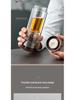 Exquisite Men's Double-Layer Titanium Insulated Tea and Water Separation Cup – Thickened, Anti-Scald, Luxury Gift