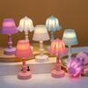Night Light Mini Flower Shape Soft Glow Warm Light Desk Lamp with Adjustable