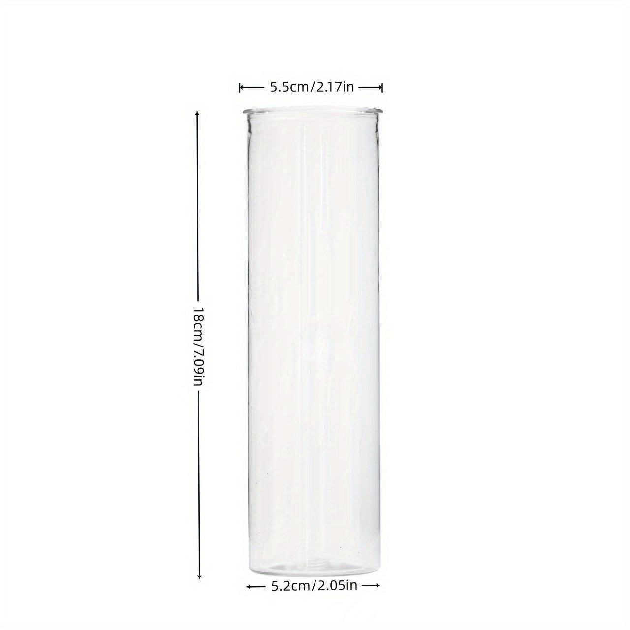 

1pc Transparent Plastic Cylinder Vase For Party Weddings Festival Christmas Simple Desktop Flower Arrangement Decoration Vase