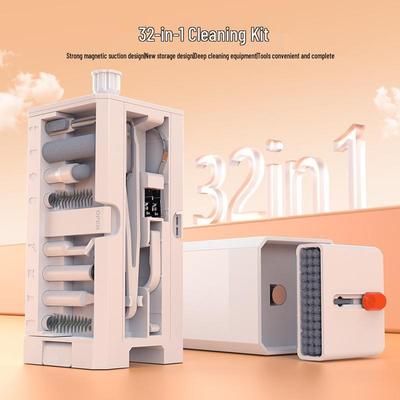 Multifunctional Cleaning Kit for Digital Devices: Includes Camera, Screen, Keyboard Cleaner, Brush, Pen & Bluetooth Earphone Vacuum.