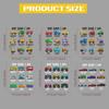 6Pcs 6 Styles Plastic Heat Transfer Film Logo Stickers Set for DIY T-Shirt Car 195x220mm 1pc/style