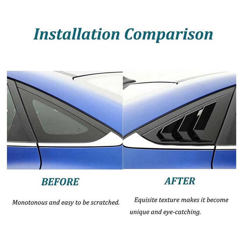A28G-2X Rear Side Window Quarter Louver Cover For KIA K5