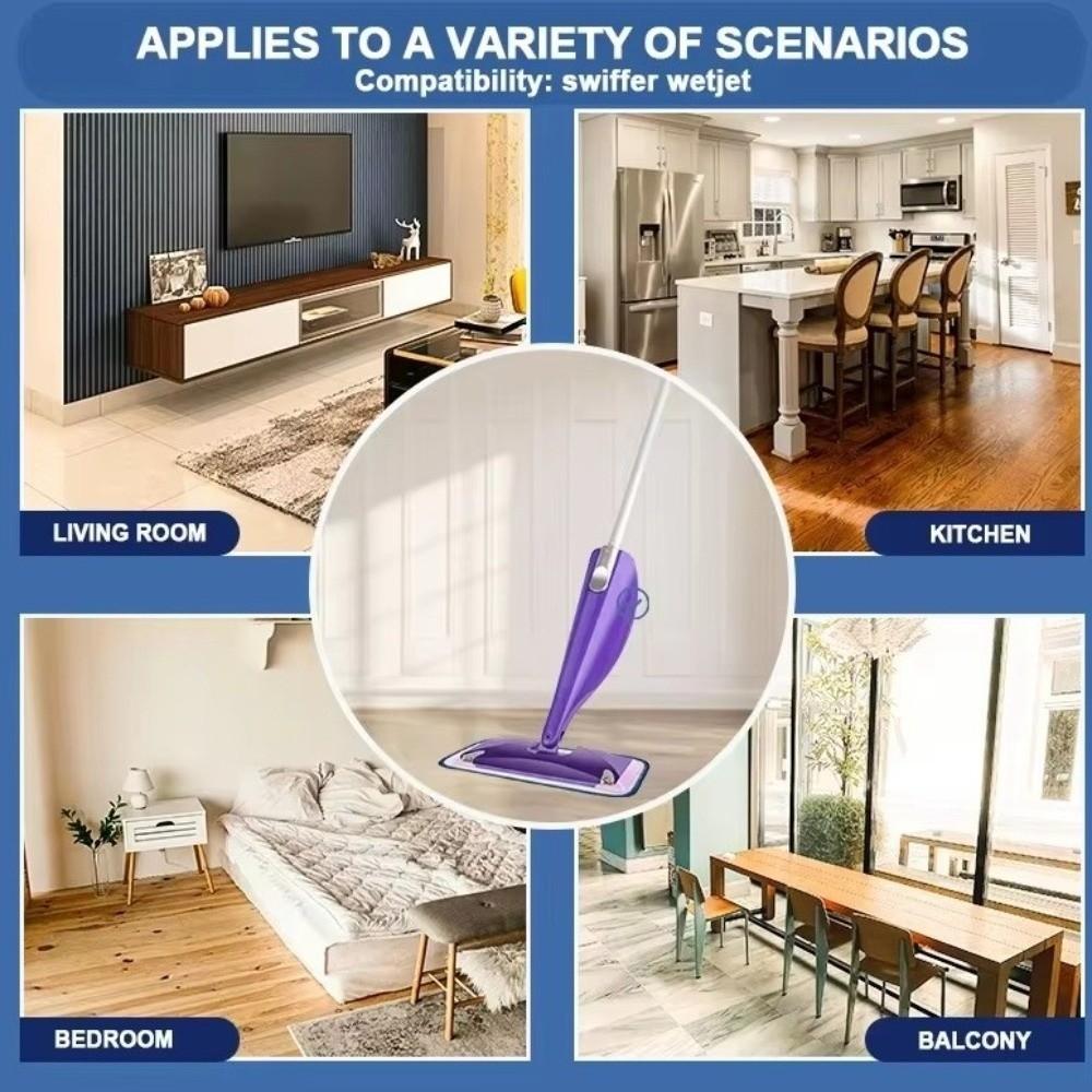 2 pieces Washable Reusable Mop Pads Multi-Purpose Mop Head Replacements  Floor Cleaning