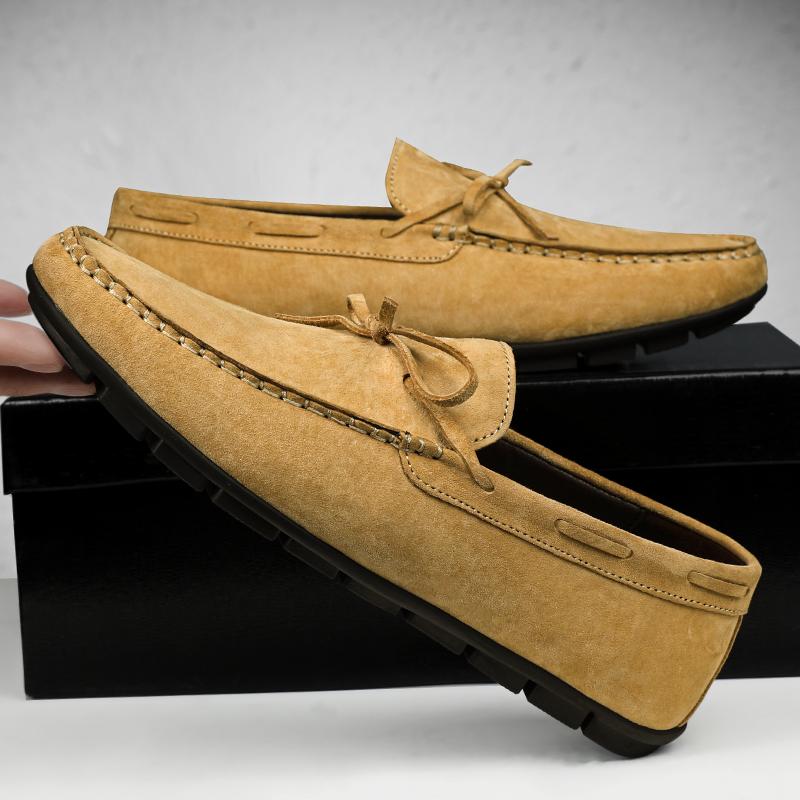 Moccasins Men Loafers Shoes Brand Male Flats Luxury Suede Leather Casual Boat Walking Driver Footwear Breathable Summer Shoes
