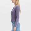 Levis Casual Round Neck Long Sleeve Single Button Knit Sweater Women Sweater 003SK-0000