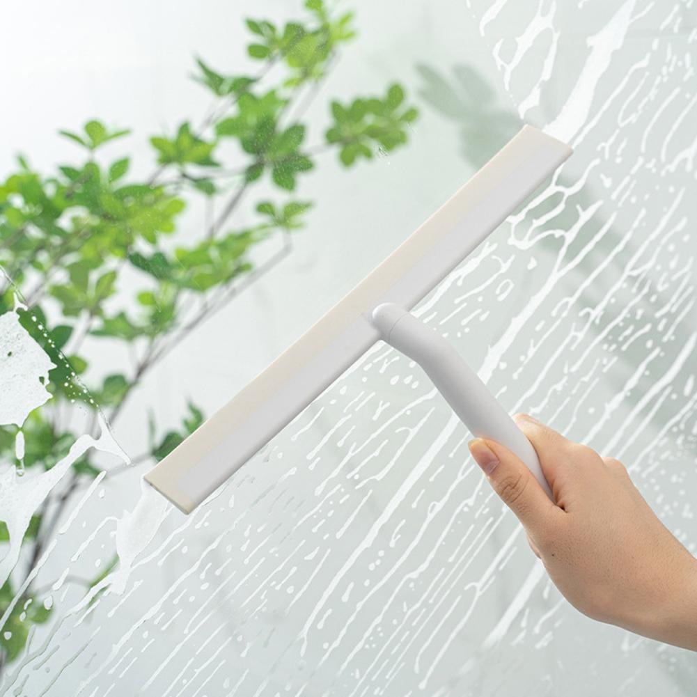 Duschspiegel Fensterglas Abzieher Edelstahl Duschschaber Rutschfester Griff Korrosionsbeständigkeit für Badezimmerwerkzeug