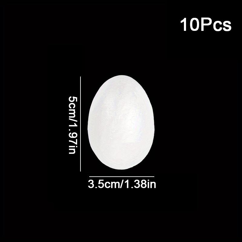 10PC White Easter Foam Egg DIY Painting Polystyrene Styrofoam Home Egg Balls Party Decoration Supplies Lightweight Handemade