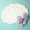 Francfranc Moist Knit Frill Room Purple Shoes,