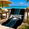 Asciugamano da Spiaggia Philadelphia Eagles, Asciugatura Rapida, Facile da Curare, Adatto Sia per il Fitness che per le Vacanze al Mare, Essenziale per lo Sport