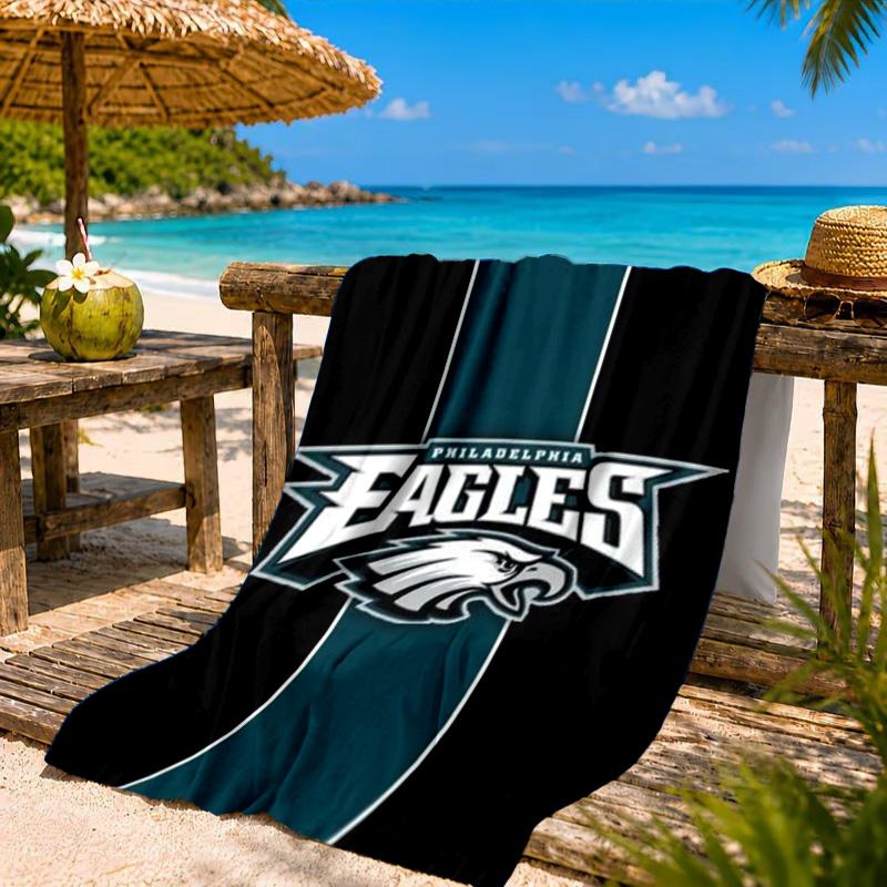 Asciugamano da Spiaggia Philadelphia Eagles, Asciugatura Rapida, Facile da Curare, Adatto Sia per il Fitness che per le Vacanze al Mare, Essenziale per lo Sport