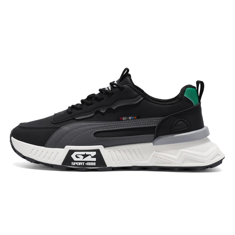 

Новая мужская повседневная спортивная обувь Осень AGan Старик Бег Платформа Увеличение Универсальная Модная Обувь Искусственная Кожа Подошва 39