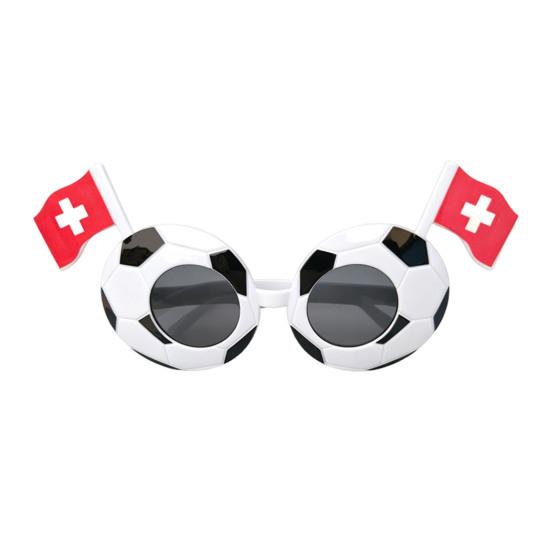 Fußball-Event-Sonnenbrillen, Stadion-Jubel-Sonnenbrillen, Schwarz-Weißer Fußballrahmen, Nationalflaggen-Sonnenbrillen, Neuartige Foto-Requisiten für Partys