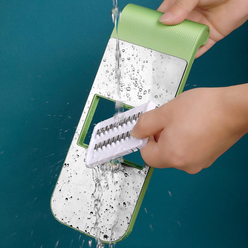 Multifunctional Stainless Steel Vegetable Slicer & Grater with Hand Guard
