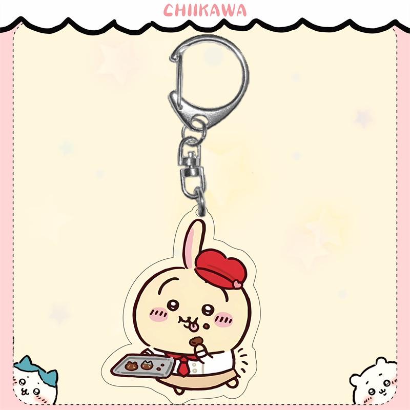 Kiiroitori Usagi Hachi Double-Sided Acrylic Pendant Keychain