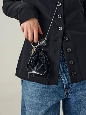 Salad Bowls BEAD LUCKY POUCH BAG [BLACK]