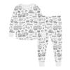 Kinder DIY ausmalbares Graffiti Pyjama-Set. Hautfreundliche, atmungsaktive Baumwolle, ungiftige Pigmente. Fördert praktische Fähigkeiten Für Kinder