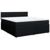 VidaXL Slat Bed Base with Mattress Black 180x200 Cm Fabric 3289837