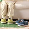 Kinder Warme und Leichte Baumwollschuhe Indoor Zuhause Fersen Hausschuhe Niedliche Dinosaurier Pelzschuhe