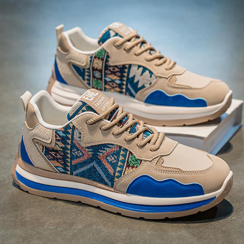 Sommer Herrenschuhe neue atmungsaktive Teenagerschuhe Herren Trend vielseitige Plateau Sportschuhe lässige Laufschuhe Dad Schuhe
