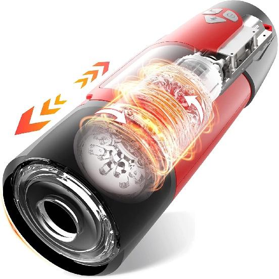 Automatic Retractable Rotating Vibrating Aircraft Cup Men's Realistic Vaginal Sex Toys Piston Type Masturbator Masturbator