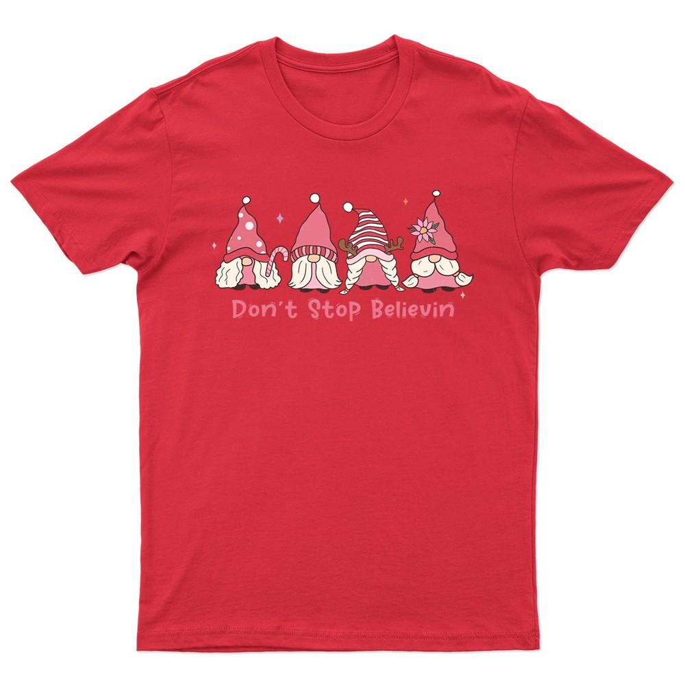 Dont Stop Believin Christmas TShirt Unisex Gift Retro Seasonal Funny Xmas a S