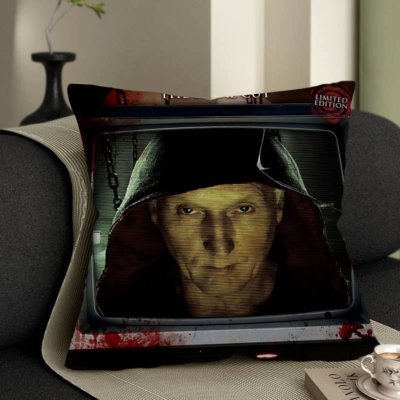 Classic Horror Movie S-Saw Cushion Cover Inches Farmhouse Decor Home Throw Pillow Covers For Couch Decorations