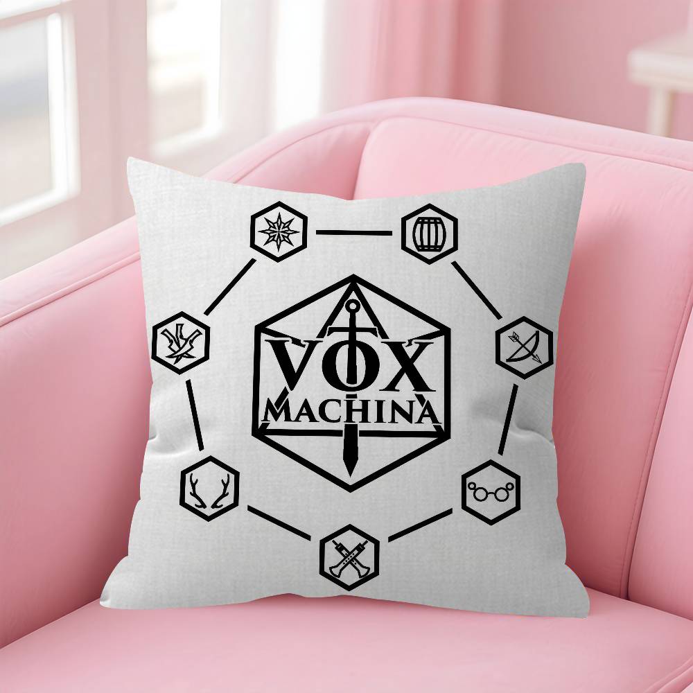 Maple Design Cushion Cover Happy Autumn Harvest Decor Holiday Decorati Pillow Cover Movie The Legend V-Vox Machina