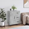 Sideboard Concrete Grey 69.5 x 34 x 90 cm Wood Based Material