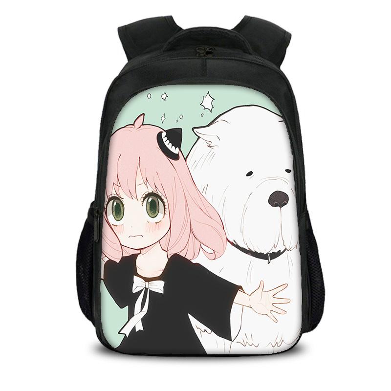 SPY×FAMILY Double Layer Backpack Durable, Trendy, Versatile, Large Capacity Cartoon School Boy and Girl Birthday Best Gift