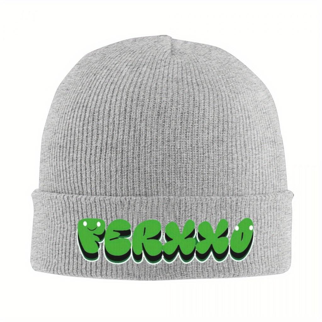 Feid Ferxxo Logo Knitted Hat Beanie Autumn Winter Hat Warm Unisex Hip-hop 90s Rapper Cap Men Women