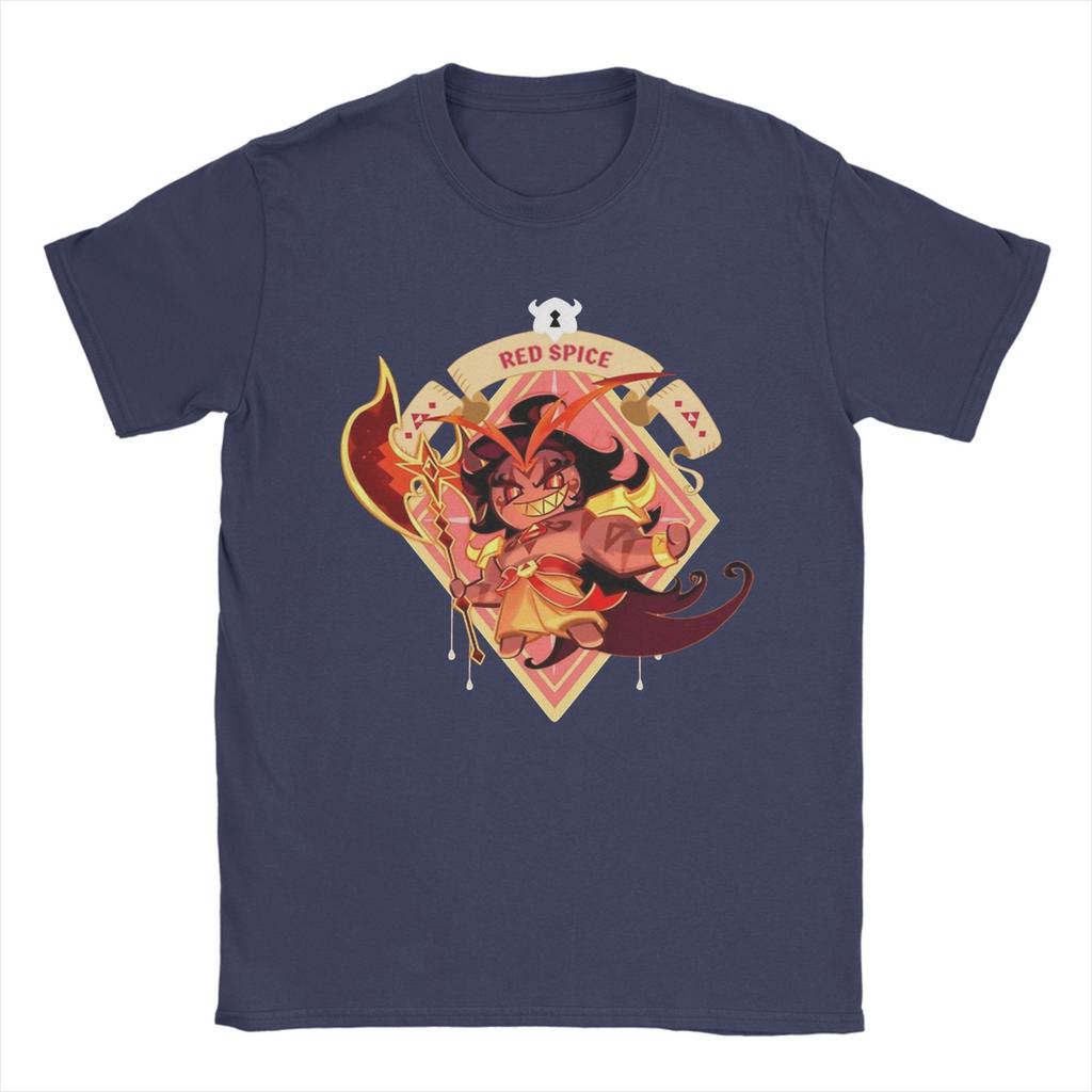 Vintage Burning Spice Tshirts Men's Cotton Short Sleeve Cookie Run Kingdom Round Neck Summer Top Tee