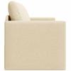 Sofa Bed 110 Cm Cream Fabric