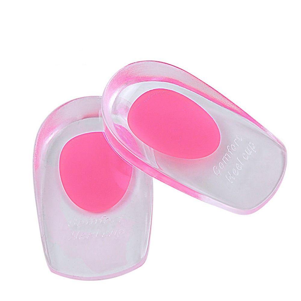 Relieve Foot Pain Heel Inserts Shoe Pad Gel Insole Heel Cushion Silicone